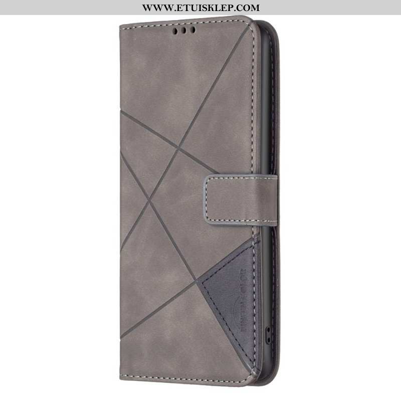 Etui Folio do Samsung Galaxy S23 5G Kolorowe Trójkąty Binfena